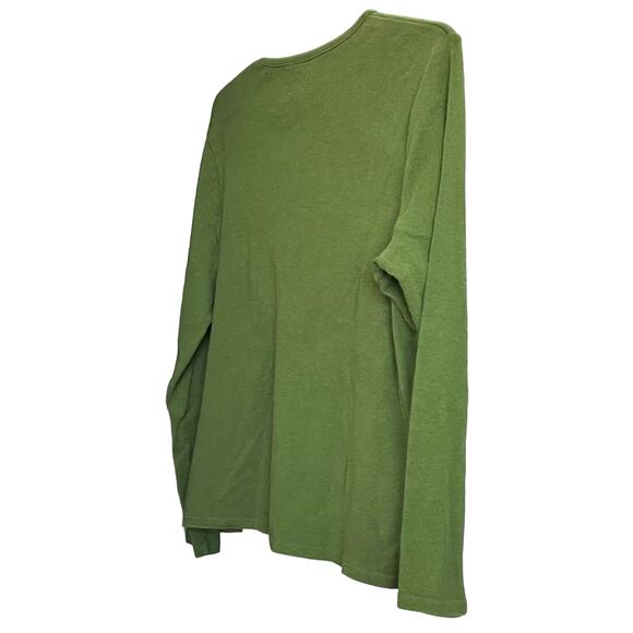 CHEROKEE LONG SLEEVE V-NECK KNIT TOP, WOMENS, XXL, GREEN, FALL-WINTER - Picture 5 of 8